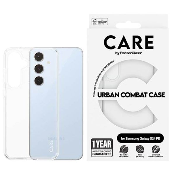 PanzerGlass Coque CARE Urban Combat Samsung Galaxy S24 FE - Transparent