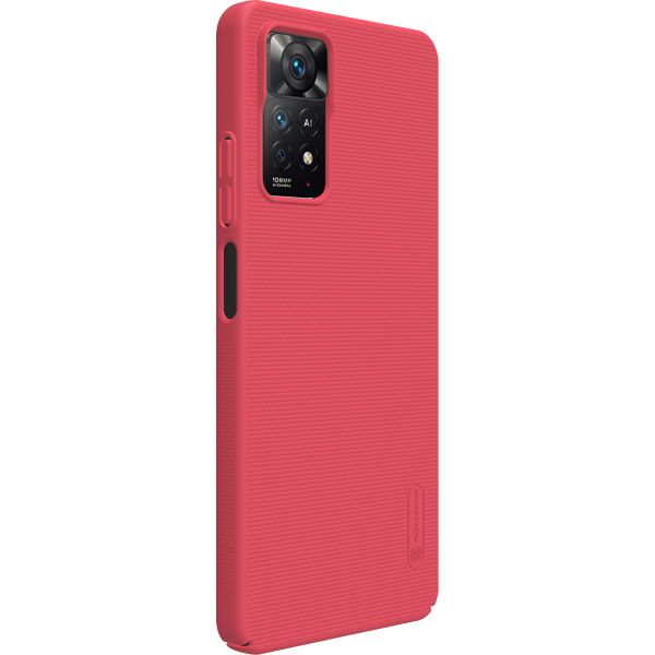 Nillkin Coque Super Frosted Shield Xiaomi Redmi Note 11 (4G) / Note 11S (4G) - Rouge