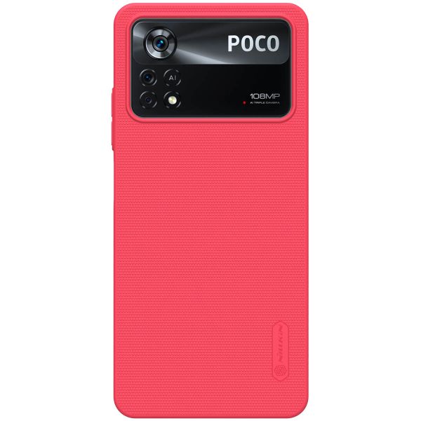 Nillkin Coque Super Frosted Shield Xiaomi Poco X4 Pro 5G - Rouge