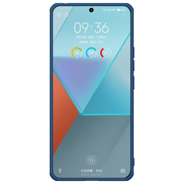 Nillkin Coque Frosted Shield Pro Xiaomi Redmi Note 13 Pro (5G) / Poco X6 - Bleu