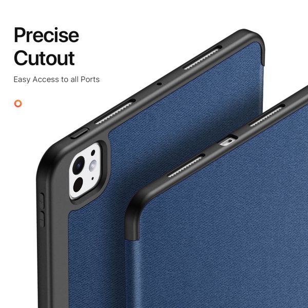 Dux Ducis Coque tablette Domo iPad Pro 11 (2024) M4 - Bleu foncé