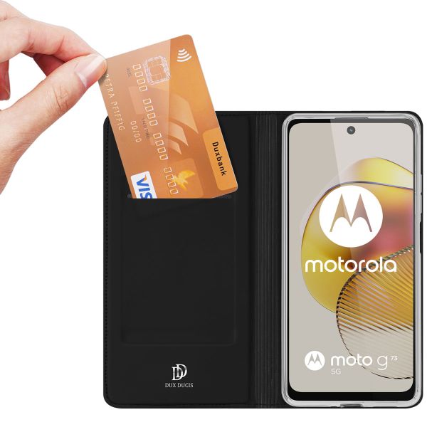 Dux Ducis Étui de téléphone Slim Motorola Moto G73 - Noir