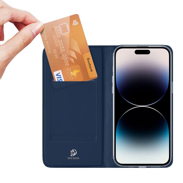 Dux Ducis Étui de téléphone Slim iPhone 14 Pro Max - Bleu foncé