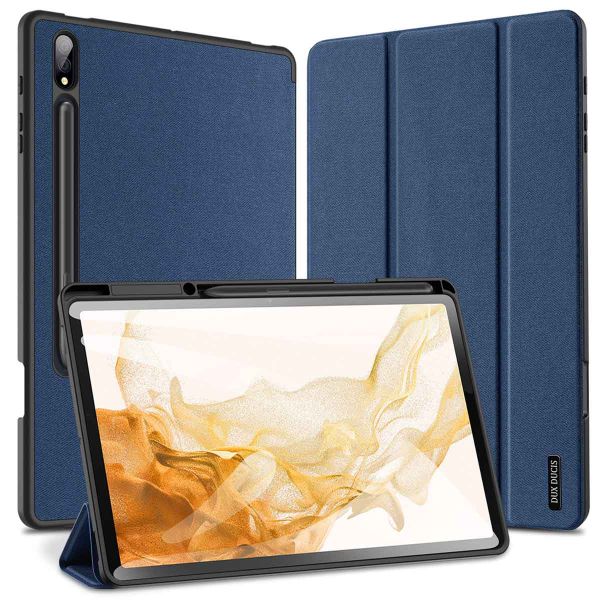 Dux Ducis Coque tablette Domo Samsung Galaxy Tab S8 Plus / S7 Plus - Bleu