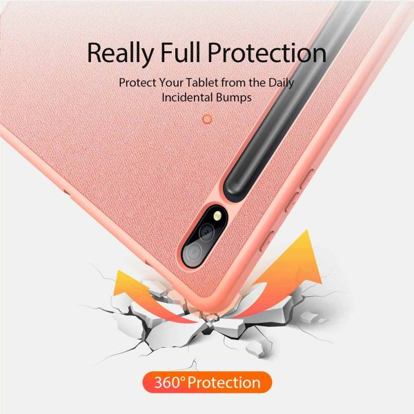 Dux Ducis Coque tablette Domo Samsung Galaxy Tab S8 Plus / S7 Plus - Rose