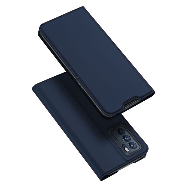 Dux Ducis Étui de téléphone Slim Oppo Reno 6 Pro 5G - Bleu foncé