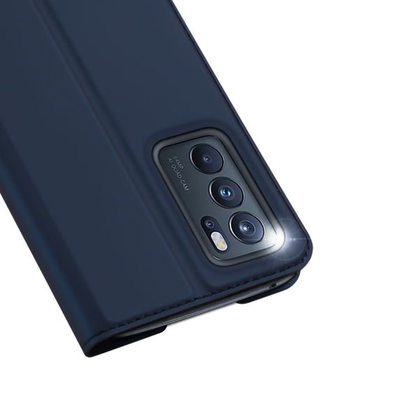 Dux Ducis Étui de téléphone Slim Oppo Reno 6 Pro 5G - Bleu foncé