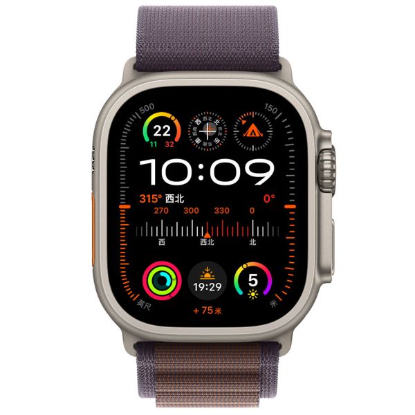 WiWu Bracelet en nylon Alpine Apple Watch Series 1-10 / SE / Ultra (2) - 42/44/45/46/49 mm - Indigo