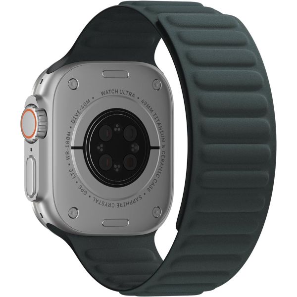 WiWu Bracelet à maillons tissés magnétiques Apple Watch Series 1-9 / SE / Ultra (2) - 42/44/45/49 mm - Vert