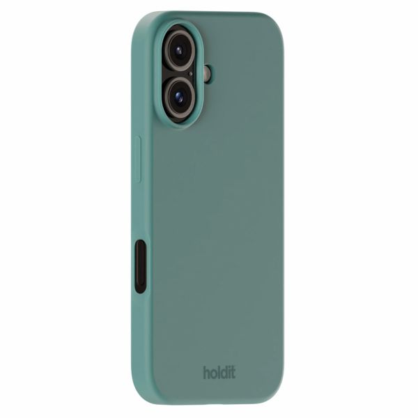 Holdit Coque Silicone iPhone 16 - Moss Green