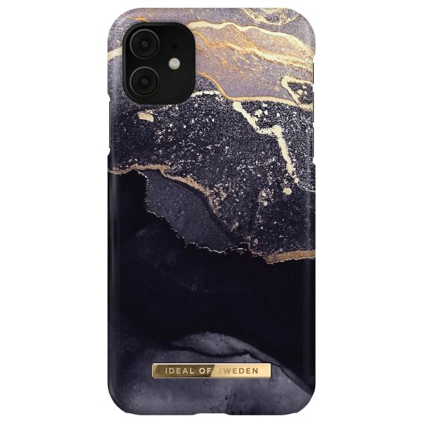 iDeal of Sweden Coque Fashion iPhone 11 - Golden Twilight Marble