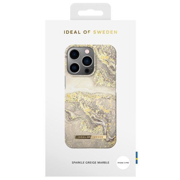 iDeal of Sweden Coque Fashion iPhone 13 Pro - Sparkle Greige Marble