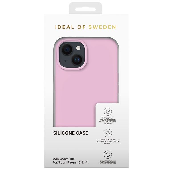 iDeal of Sweden Coque Silicone iPhone 14 / 13 - Bubble Gum Pink