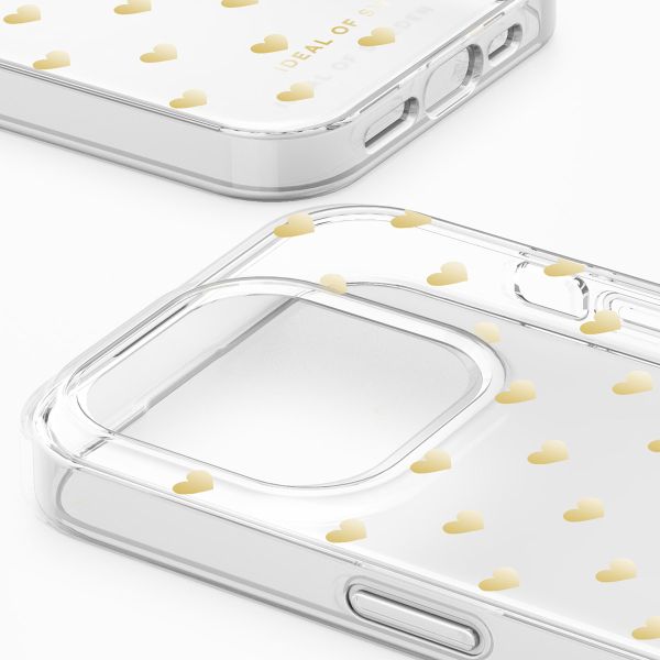 iDeal of Sweden Coque Clear iPhone 15 Pro Max - Golden Hearts