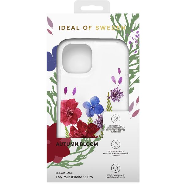 iDeal of Sweden Coque Clear iPhone 15 Pro - Autumn Bloom