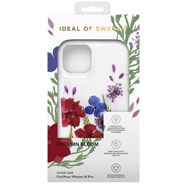 iDeal of Sweden Coque Clear iPhone 14 Pro - Autumn Bloom