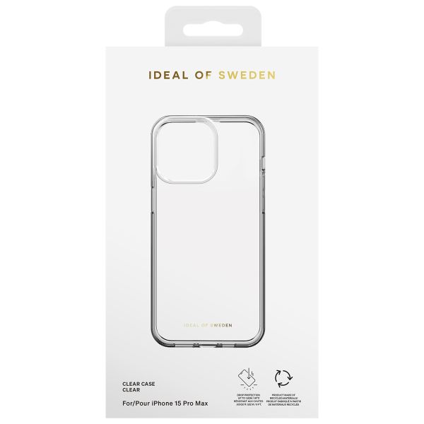 iDeal of Sweden Coque Clear iPhone 15 Pro Max - Transparent