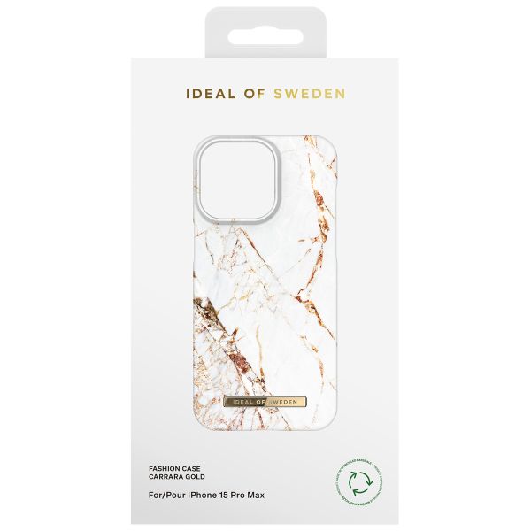 iDeal of Sweden Coque Fashion iPhone 15 Pro Max - Carrara Gold