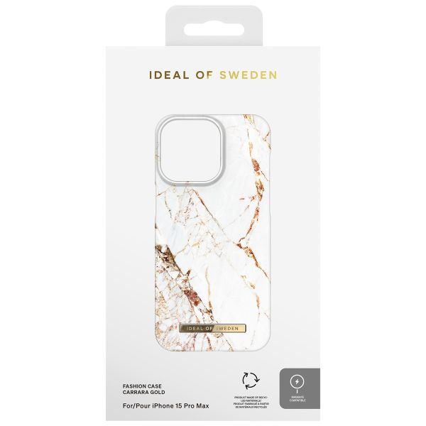 iDeal of Sweden Coque Fashion MagSafe iPhone 15 Pro Max - Carrara Gold