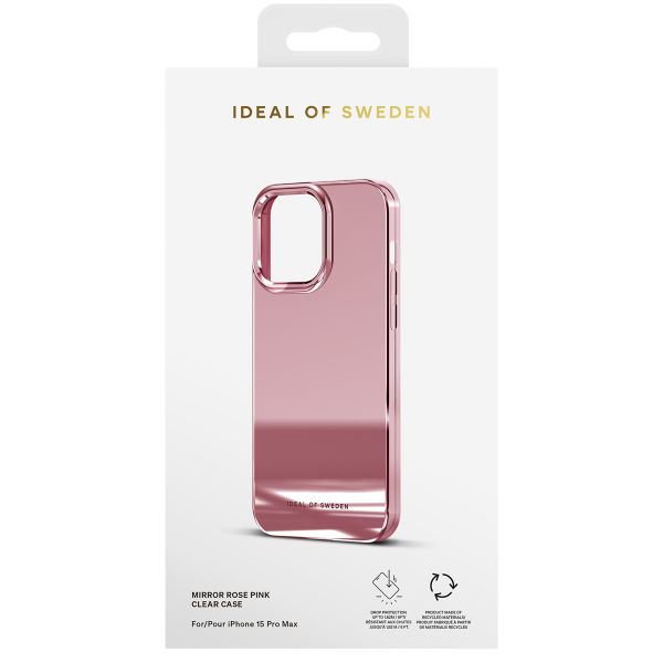 iDeal of Sweden Coque arrière Mirror iPhone 15 Pro Max - Rose Pink