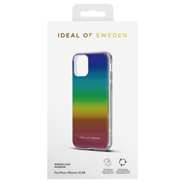 iDeal of Sweden Coque arrière Mirror iPhone 11 / Xr - Rainbow