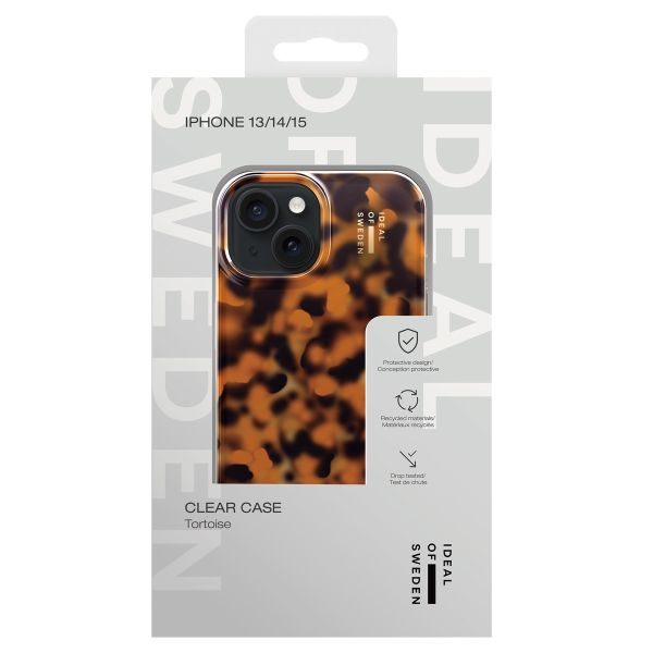 iDeal of Sweden Coque Clear iPhone 15 - Tortoise