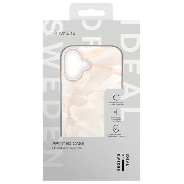 iDeal of Sweden Coque Fashion iPhone 16 - Rose Pearl Marble