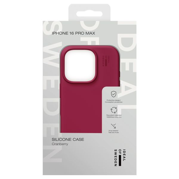 iDeal of Sweden Coque Silicone iPhone 16 Pro Max - Cranberry