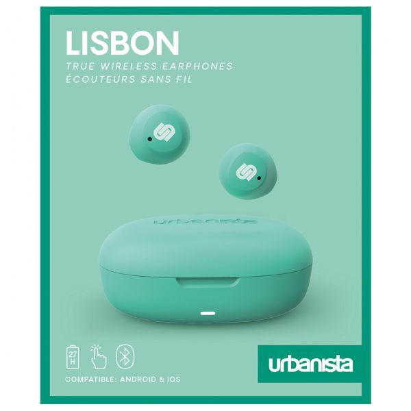 Urbanista Lisbon - ﻿Écouteurs sans fil - Écouteurs sans fil Bluetooth - Mint Green