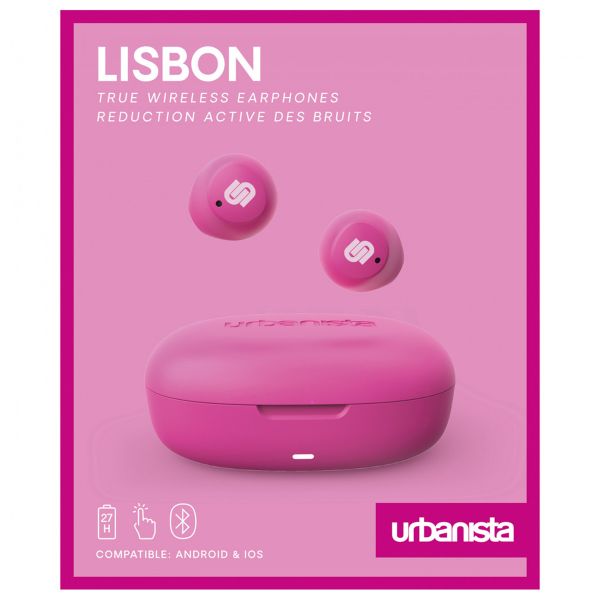 Urbanista Lisbon - ﻿Écouteurs sans fil - Écouteurs sans fil Bluetooth - Blush Pink