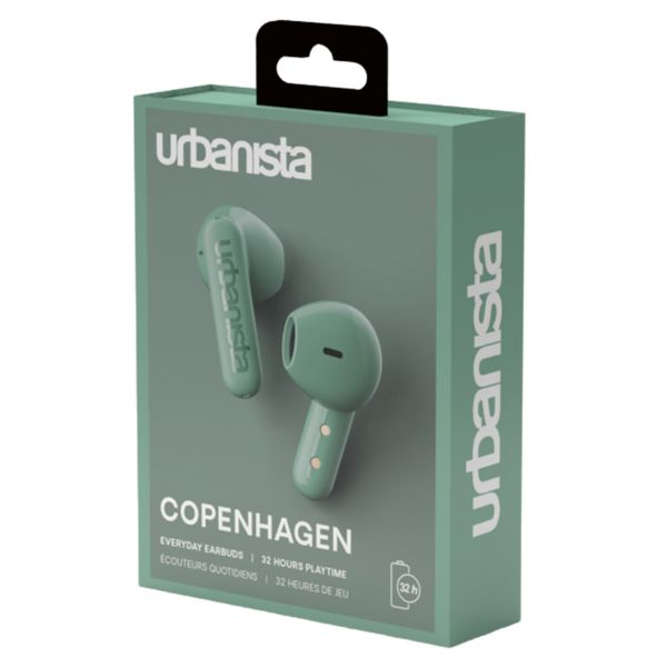 Urbanista Copenhagen - ﻿Écouteurs sans fil - Écouteurs sans fil Bluetooth - Sage Green