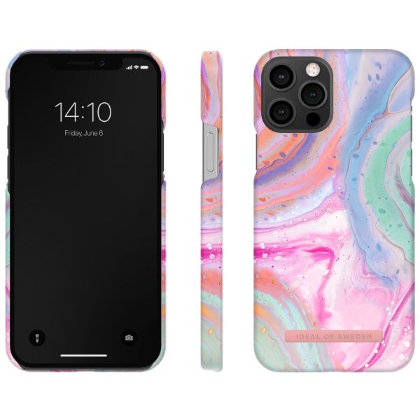 iDeal of Sweden Coque Fashion iPhone 12 (Pro) - Pastel Marble