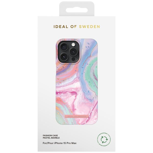 iDeal of Sweden Coque Fashion iPhone 15 Pro Max - Pastel Marble