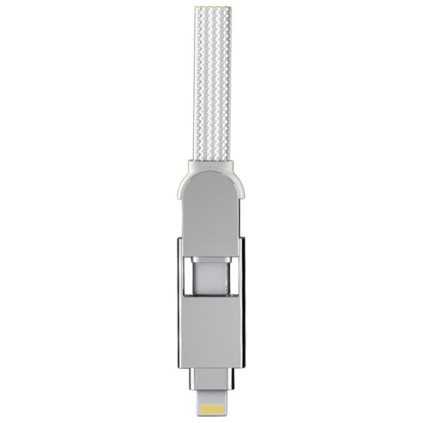 Rolling Square inCharge® XL câble de charge rapide 6-en-1 - 2 mètre - White