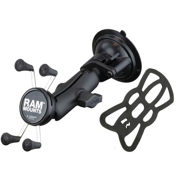 RAM Mounts ﻿X-Grip® Twist-lock Support de téléphone de voiture - Universel - Petit - Noir