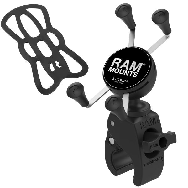 RAM Mounts ﻿X-Grip® Tough-claw Support de téléphone vélo/moto/scooter - Universel - Petit - Noir