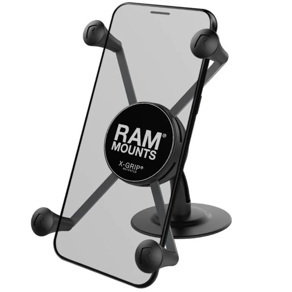 RAM Mounts ﻿X-Grip® Support de téléphone pour tableau de bord de voiture - Universel - Grand - Noir