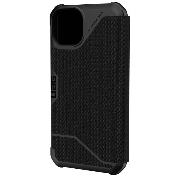 UAG Etui de téléphone portefeuille Metropolis iPhone 13 Pro - Kevlar Black