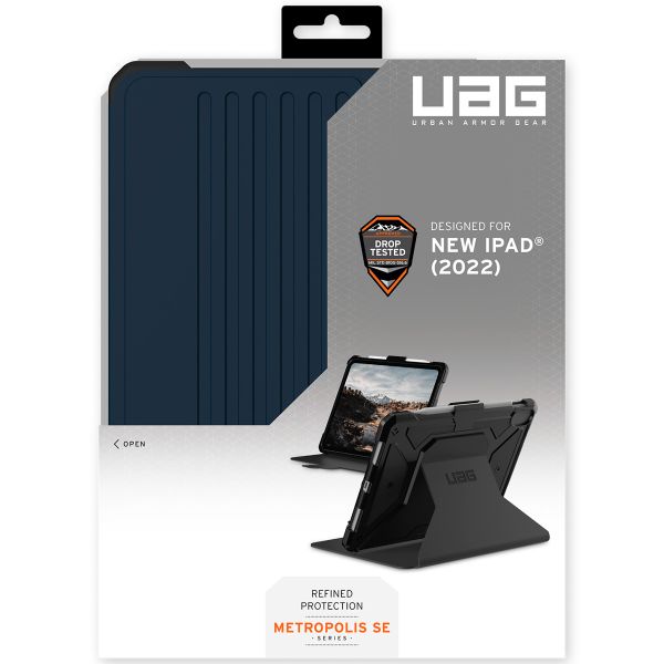 UAG Coque tablette Metropolis iPad 10 (2022) 10.9 pouces - Bleu