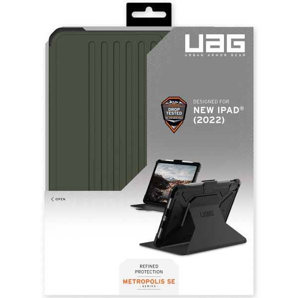 UAG Coque tablette Metropolis iPad 10 (2022) 10.9 pouces - Vert