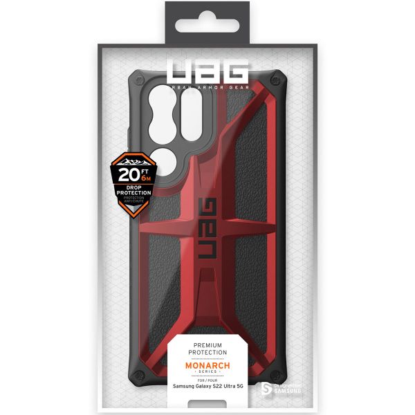 UAG Coque Monarch Samsung Galaxy S22 Ultra - Crimson