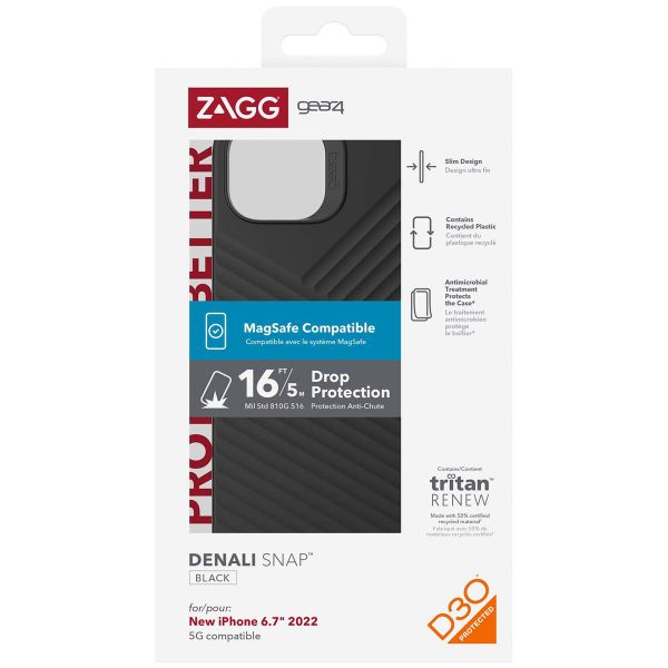 ZAGG Coque Denali Snap MagSafe iPhone 14 Plus - Noir