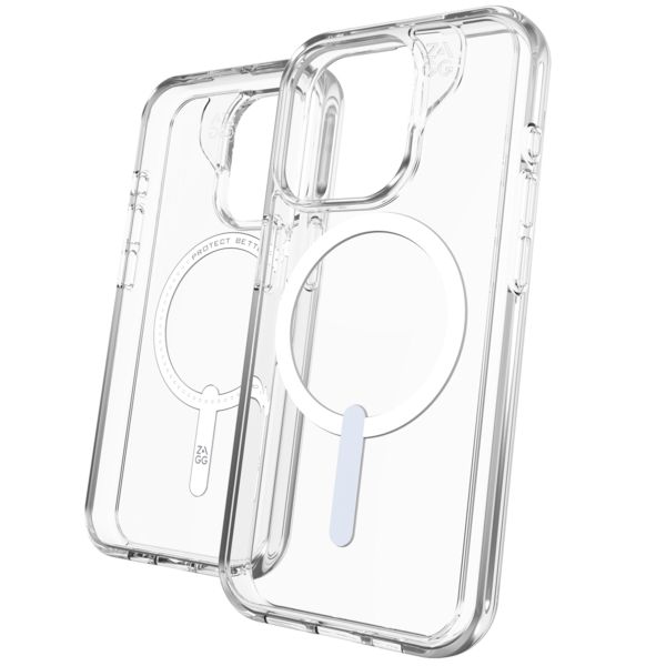 ZAGG Coque Crystal Palace Snap MagSafe iPhone 15 Pro - Transparent