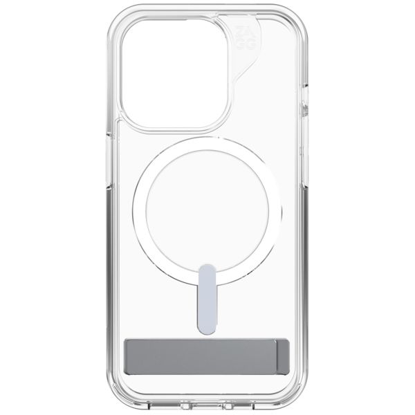 ZAGG Coque Crystal Palace Snap KickStand avec MagSafe iPhone 15 Pro - Transparent