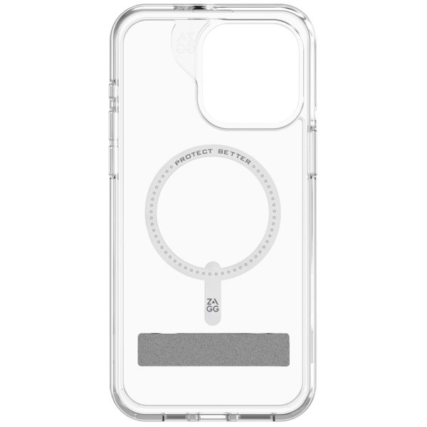 ZAGG Coque Crystal Palace Snap KickStand avec MagSafe iPhone 15 Pro Max - Transparent