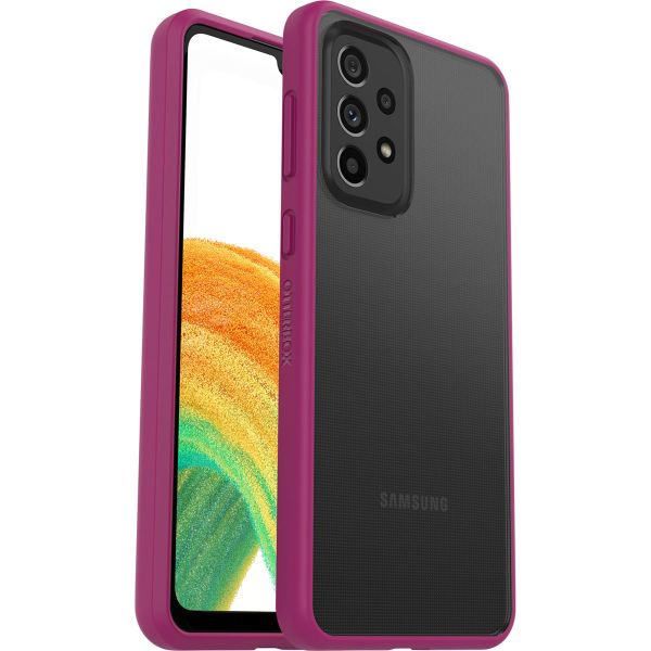 OtterBox Coque arrière React Samsung Galaxy A33 - Transparent / Rose