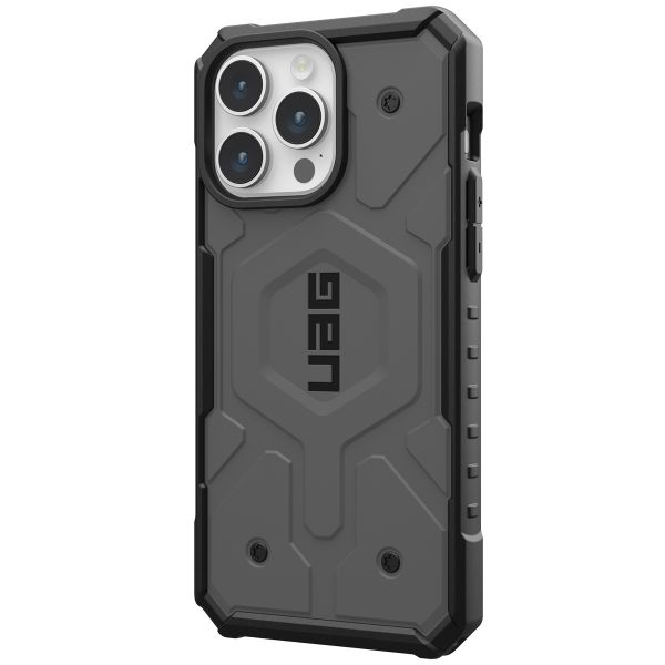 UAG Coque Pathfinder MagSafe iPhone 15 Pro Max - Argent