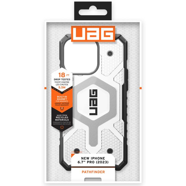 UAG Coque Pathfinder MagSafe iPhone 15 Pro Max - Ice