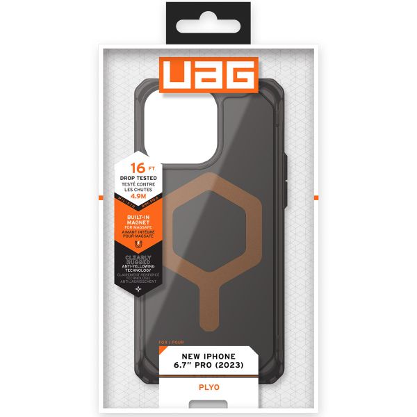 UAG Coque Plyo MagSafe iPhone 15 Pro Max - Noir / Bronze
