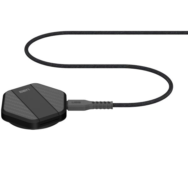 UAG Station de charge sans fil avec support - Compatible MagSafe - 15 watts - Noir / Carbone